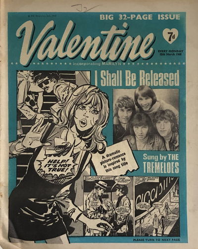 Valentine (IPC, 1968 series) 15 March 1969 (15 March 1969)