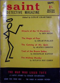 The Saint Detective Magazine British Edition (Magazine Enterprises, 1952? series) v1#1 [September 1954?]