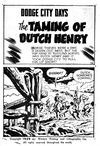 Gunsmoke (Junior Readers, 1958? series) #9 — The Taming of Dutch Henry (page 1)