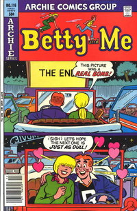 Betty and Me (Archie, 1965 series)  #116 (December 1980) — "The Picture Was A Real Bomb"