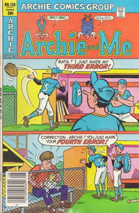 Archie and Me (Archie, 1964 series)  #128 (August 1981) — "Rats! I just made my third error!"