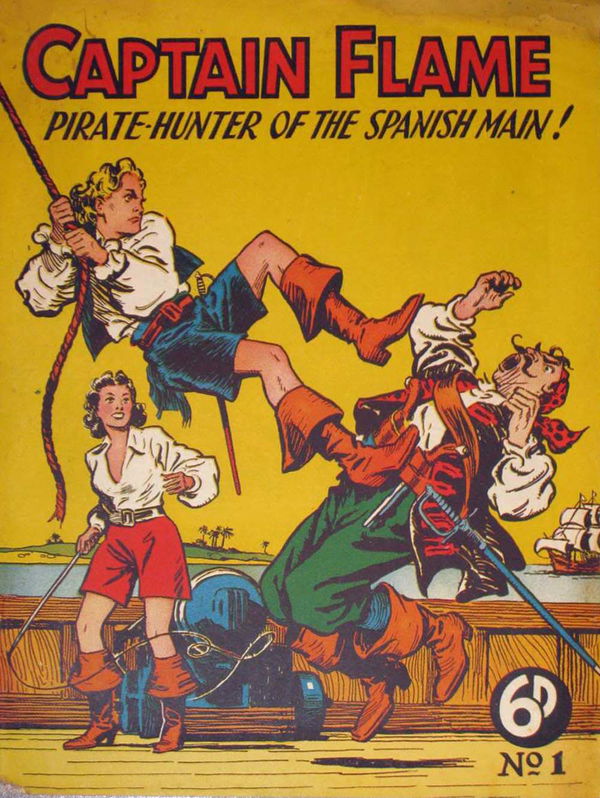 Captain Flame (Land Newspaper, 1949 series) #1 (August 1949)