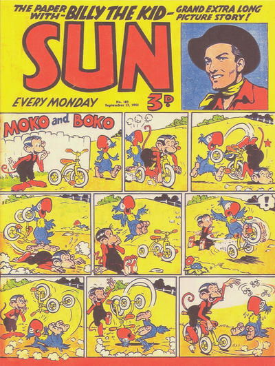 Sun (AP, 1952 series) #186 (30 August 1952)