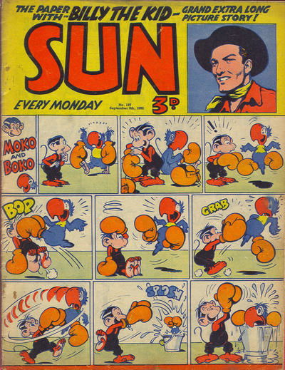 Sun (AP, 1952 series) #187 (6 September 1952)