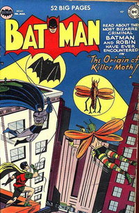 Batman (DC, 1940 series)  #63 (February-March 1951) — The Origin of Killer Moth