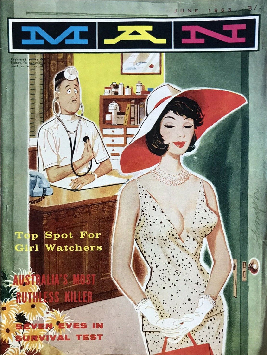 Man [Man Magazine] (Man, 1946 series) v54#1 (June 1963)