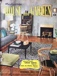 Australian House and Garden (House and Garden, 1948 series)  v6#6 (November 1951)