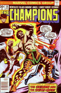 The Champions (Marvel, 1975 series)  #10 (January 1977) — The Demon and the Demi-God!