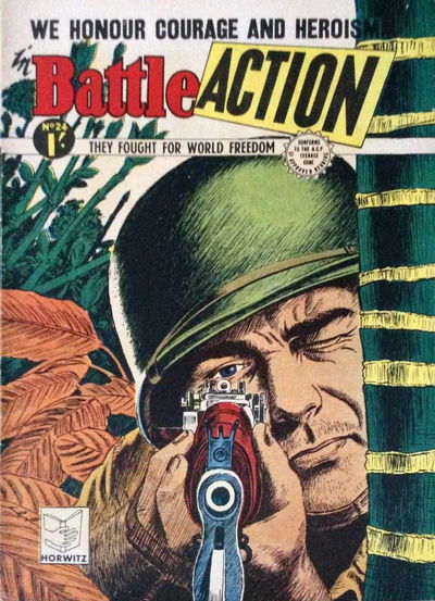 Battle Action (Horwitz, 1954 series) #24 [July 1956?]