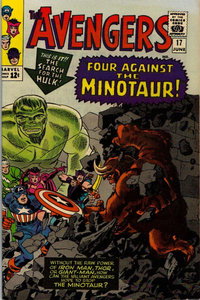 The Avengers (Marvel, 1963 series)  #17 (June 1965) — Four against the Minotaur!