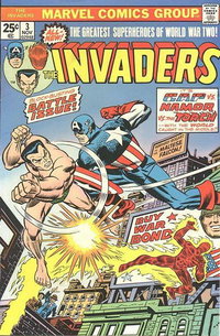 The Invaders (Marvel, 1975 series)  #3 (November 1975) — Block-Buster Battle Issue!