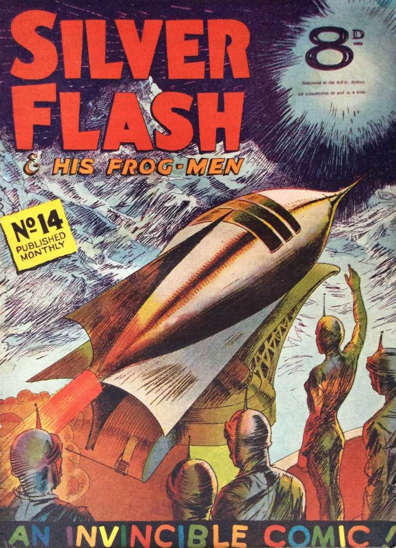 Silver Flash and His Frog-Men (Invincible, 1950 series) #14 ([July 1951])