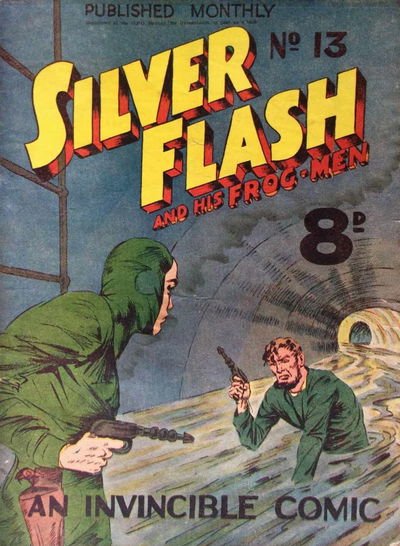 Silver Flash and His Frog-Men (Invincible, 1950 series) #13 [June 1951]