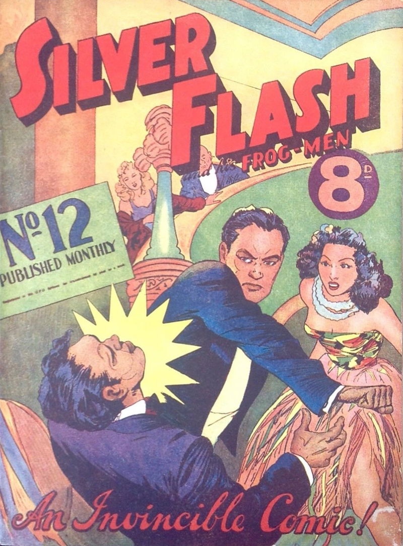 Silver Flash and His Frog-Men (Invincible, 1950 series) #12 (May 1951)