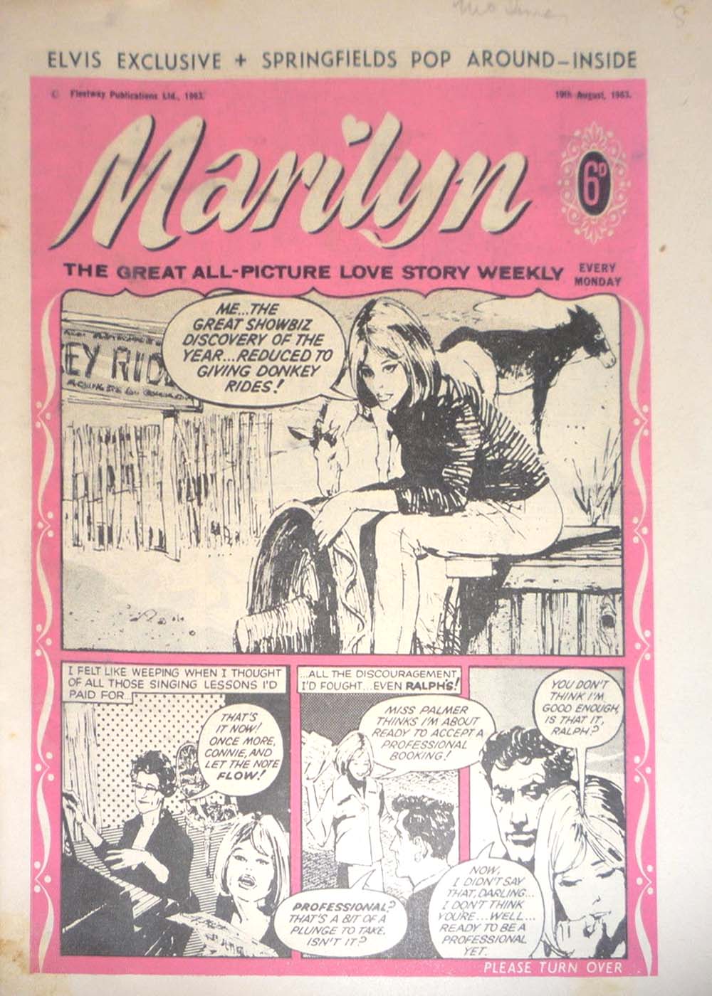 Marilyn (Fleetway, 1959? series) 10 August 1963 ([10 August 1963?])