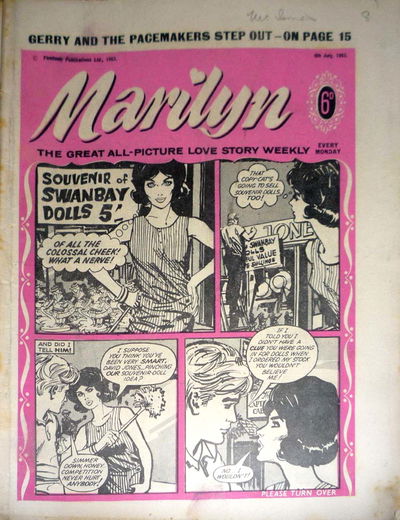 Marilyn (Fleetway, 1959? series) 9 July 1963 9 July 1963