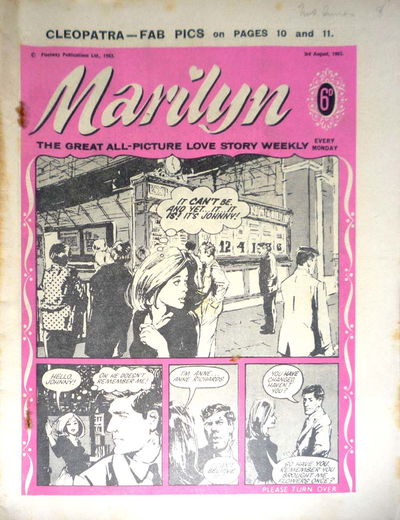 Marilyn (Fleetway, 1959? series) 3 August 1963 3 August 1963