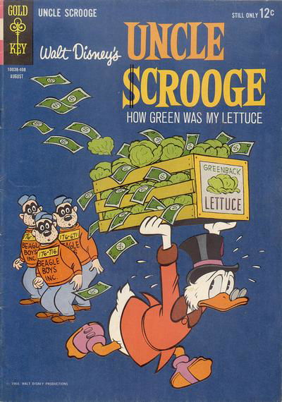 Walt Disney Uncle Scrooge (Western, 1963 series) #51 August 1964