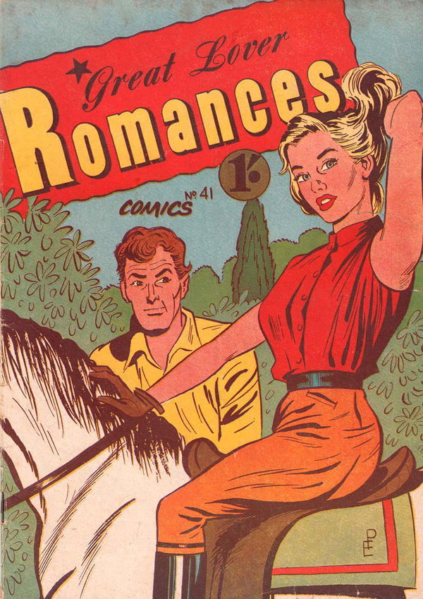 Great Lover Romances (HJ Edwards, 1955? series) #41 ([1957?]) —Great Lover Romances Comics