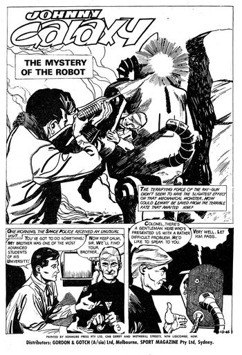 Climax Adventure Comic (Sport Magazine, 1968 series) #10 — The Mystery of the Robot (page 1)