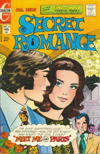 Secret Romance (Charlton, 1968 series) #26 August 1973