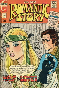 Romantic Story (Charlton, 1954 series)  #129 (September 1973) — Half A Love!