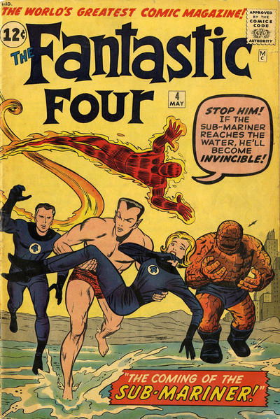 Fantastic Four (Marvel, 1961 series) #4 May 1962