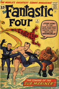 Fantastic Four (Marvel, 1961 series)  #4 (May 1962) — The Coming of the Sub-Mariner!