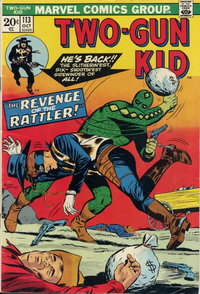 Two Gun Kid (Marvel, 1953 series)  #113 (October 1973) — The Revenge of the Rattler!