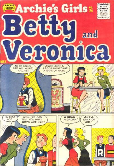 Archie's Girls Betty and Veronica (Archie, 1950 series) #24 May 1956