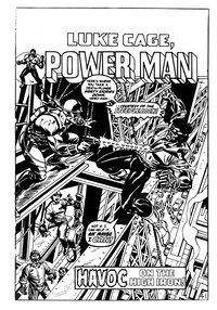 Luke Cage, Power Man (Yaffa/Page, 1977 series)  #6 ([April 1981]) — Havoc on the High Iron!