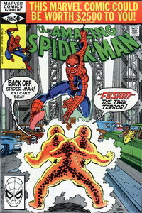 The Amazing Spider-Man (Marvel, 1963 series)  #208 ([September 1980]) — --Fusion-- The Twin Terror!