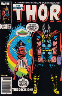 Thor (Marvel, 1966 series)  #336 ([October 1983]) — The Decision!