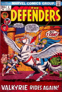 The Defenders (Marvel, 1972 series)  #4 (February 1973) — Valkyrie Rides Again!