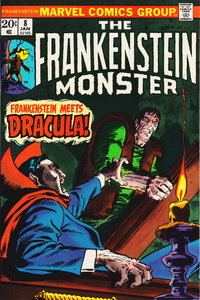 Frankenstein (Marvel, 1973 series)  #8 (January 1974) — Frankenstein Meets Dracula!
