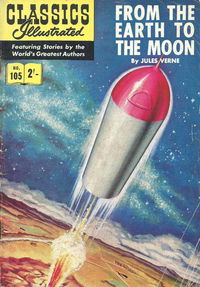 Classics Illustrated (Strato, 1954 series) #105 — From the Earth to the Moon [May 1960?]