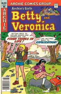 Archie's Girls Betty and Veronica (Archie, 1950 series)  #284 (August 1979) — "Getting back to nature, makes one appreciate the finer things in life!"