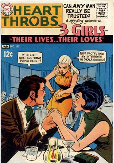 Heart Throbs (DC, 1957 series) #117 December 1968-January 1969