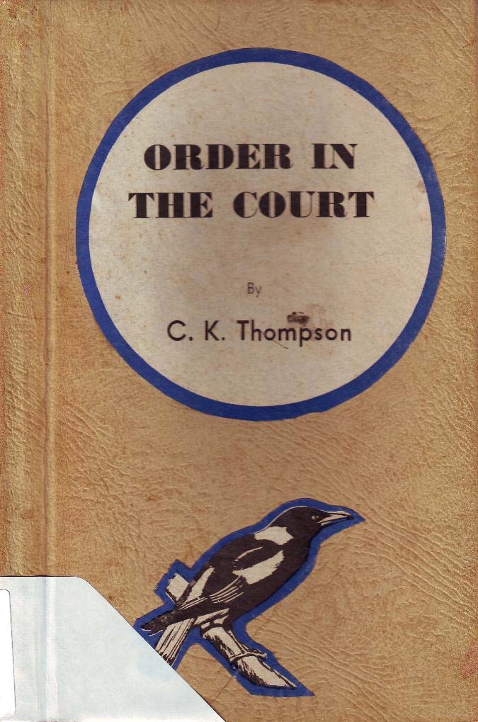 Magpie Series [First series] (Frank Johnson, 1941? series) #19 — Order in the Court ([July 1942?])