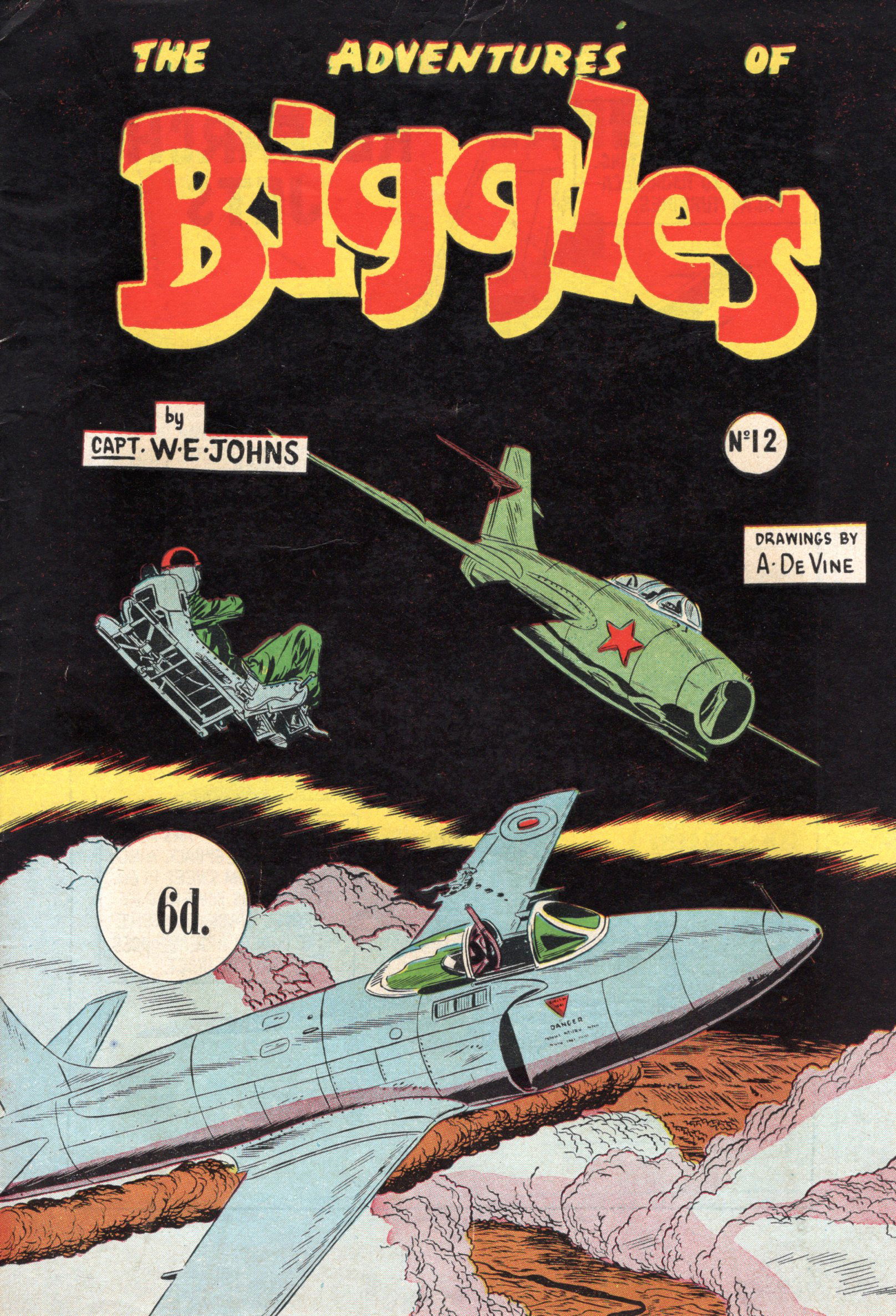 The Adventures of Biggles (Action Comics, 1953 series) #12 ([July 1954?])