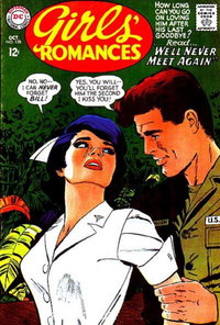 Girls' Romances (DC, 1950 series)  #128 (October 1967) — We'll Never Meet Again!