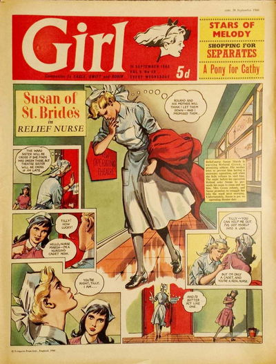 Girl (Hulton, 1951 series) v9#39 (24 September 1960)