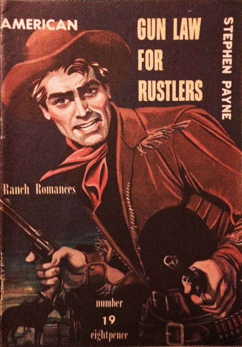 American Ranch Romances (Malian, 1952? series) #19 — Gun Law for Rustlers ([December 1951?])