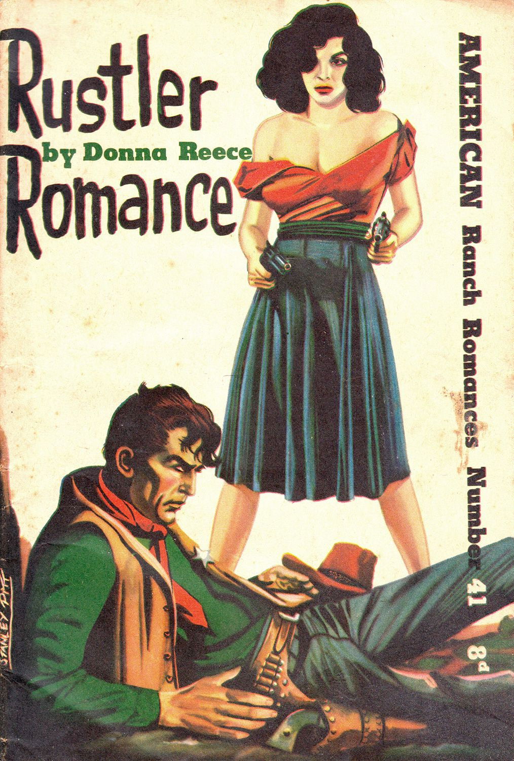 American Ranch Romances (Malian, 1952? series) #41 — Rustler Romance ([October 1953?])