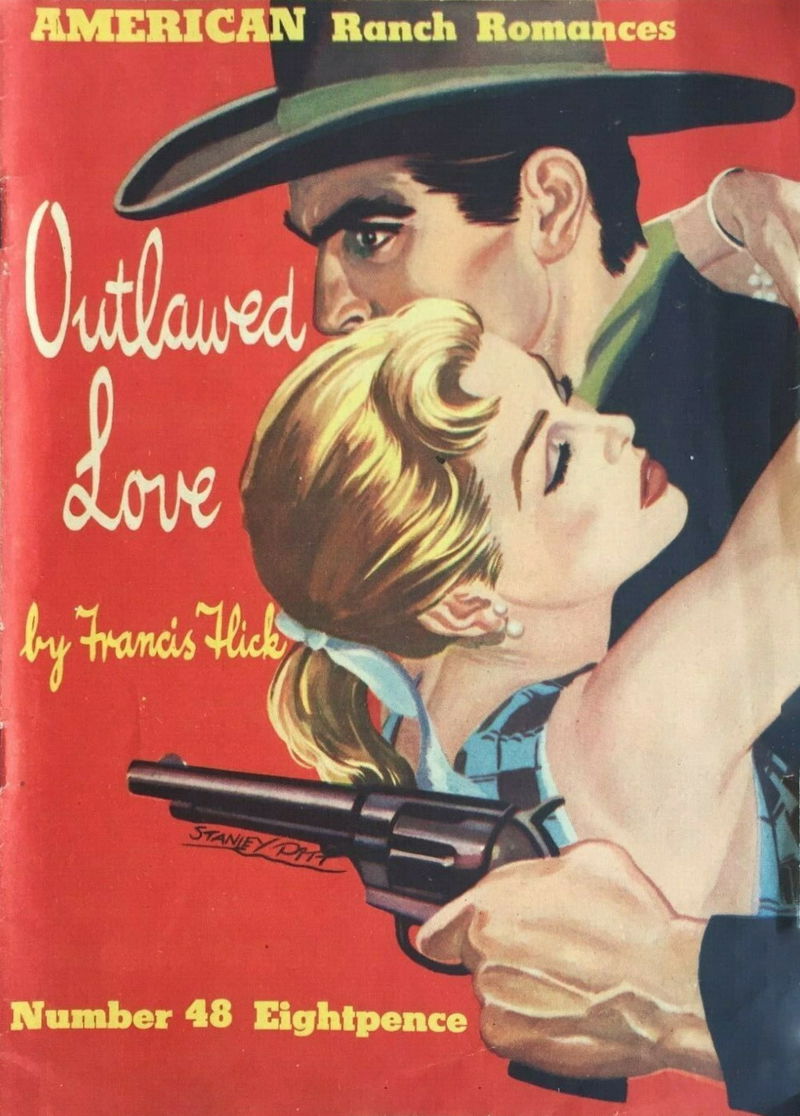 American Ranch Romances (Malian, 1952? series) #48 — Outlawed Love ([May 1954?])