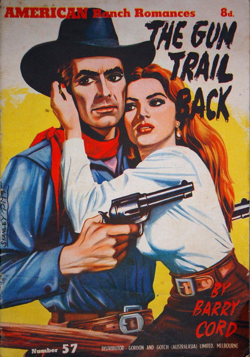 American Ranch Romances (Malian, 1952? series) #57 — The Gun Trail Back ([February 1955?])