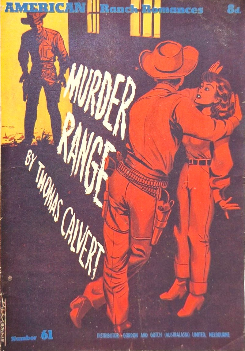 American Ranch Romances (Malian, 1952? series) #61 — Murder Range ([June 1955?])