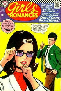 Girls' Romances (DC, 1950 series)  #123 (March 1967) — Out of Sight -- Out of Heart!