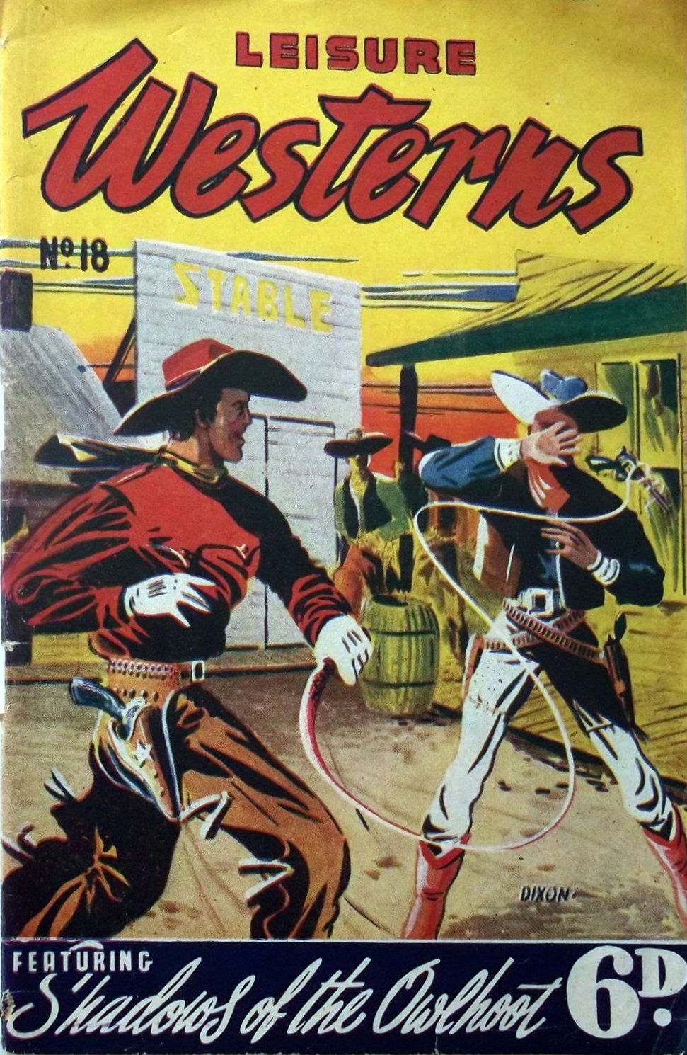 Leisure Westerns (Leisure Productions, 1950? series) #18 — Shadows of the Owlhoot ([January 1948?])