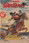 Leisure Westerns (HJ Edwards, 1952? series) #45 — Outlaw Avenger ([April 1950?])
